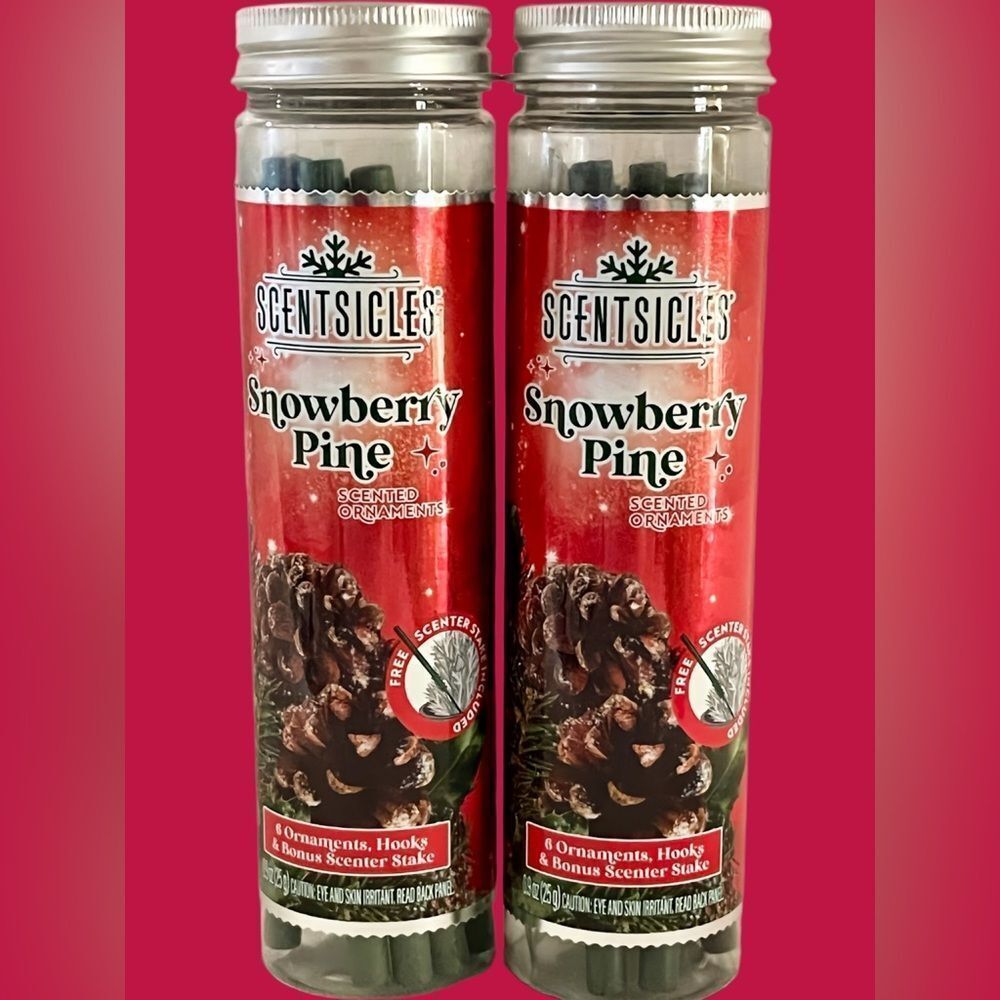 NWT 2 PACK SCENTSICLES SNOWBERRY PINE BUNDLE